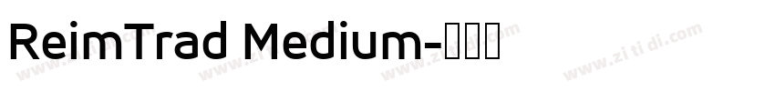ReimTrad Medium字体转换